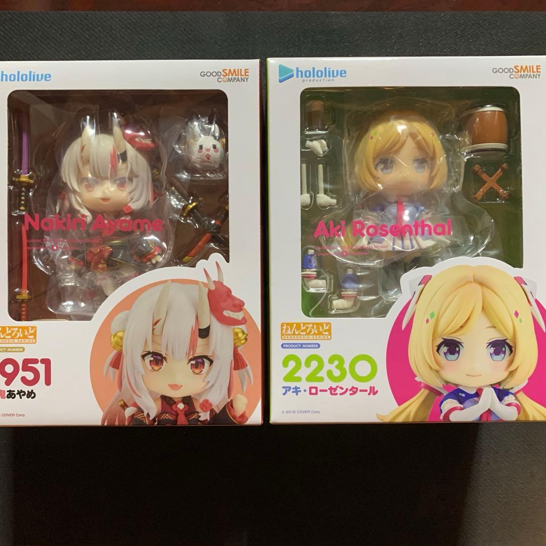 ホロライブ　ねんどろいど 2体セット　アキロゼ　百鬼あやめ
