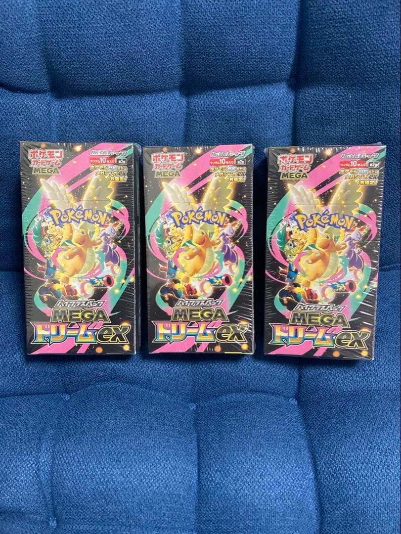 ポケモンカードゲーム MEGA ドリームEX 3BOXシュリンク付き ポケモンカードゲーム MEGAドリームex シュリンク付 3BOX｜Yahoo