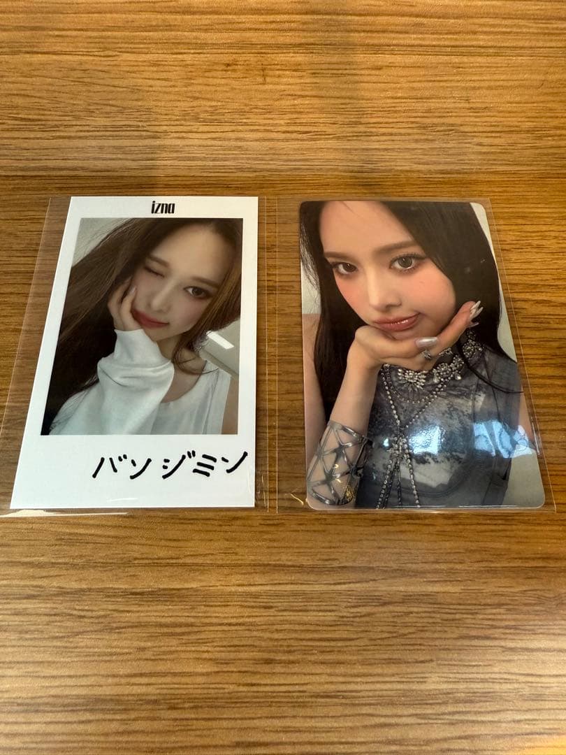 izna ジミン 会場限定トレカ　２種　トレカ　チェキ風