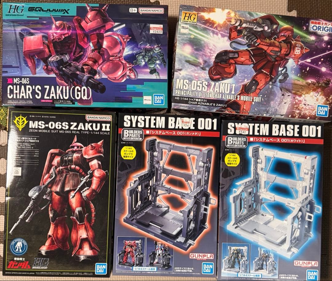 シャア専用ザク　セット GUNDAM FIX FIGURATION METAL COMPOSITE MS-06R-1A シャア専用高機動型