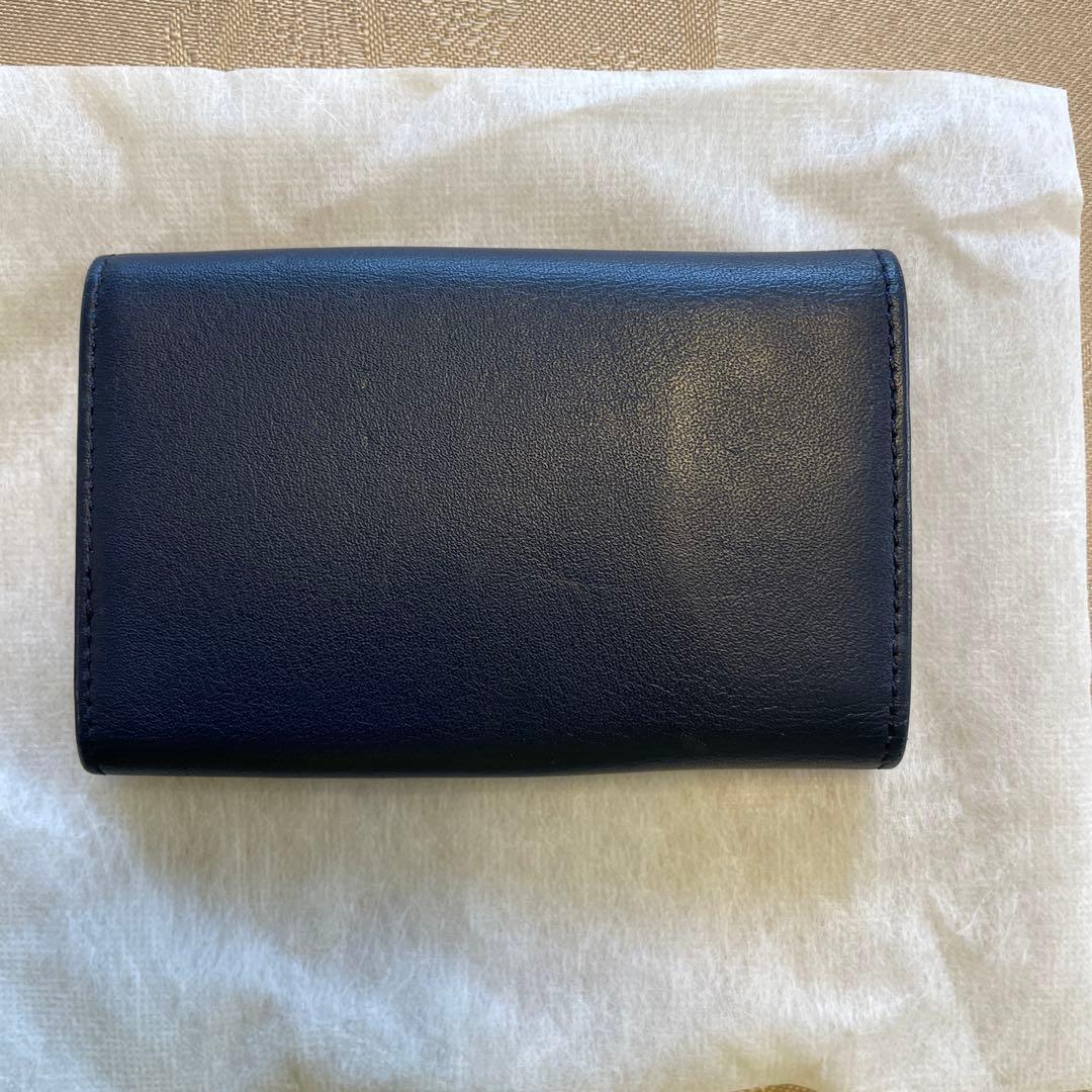 パテックフィリップ レザー ネイビー キーホルダー 希少品 美中古 濃紺