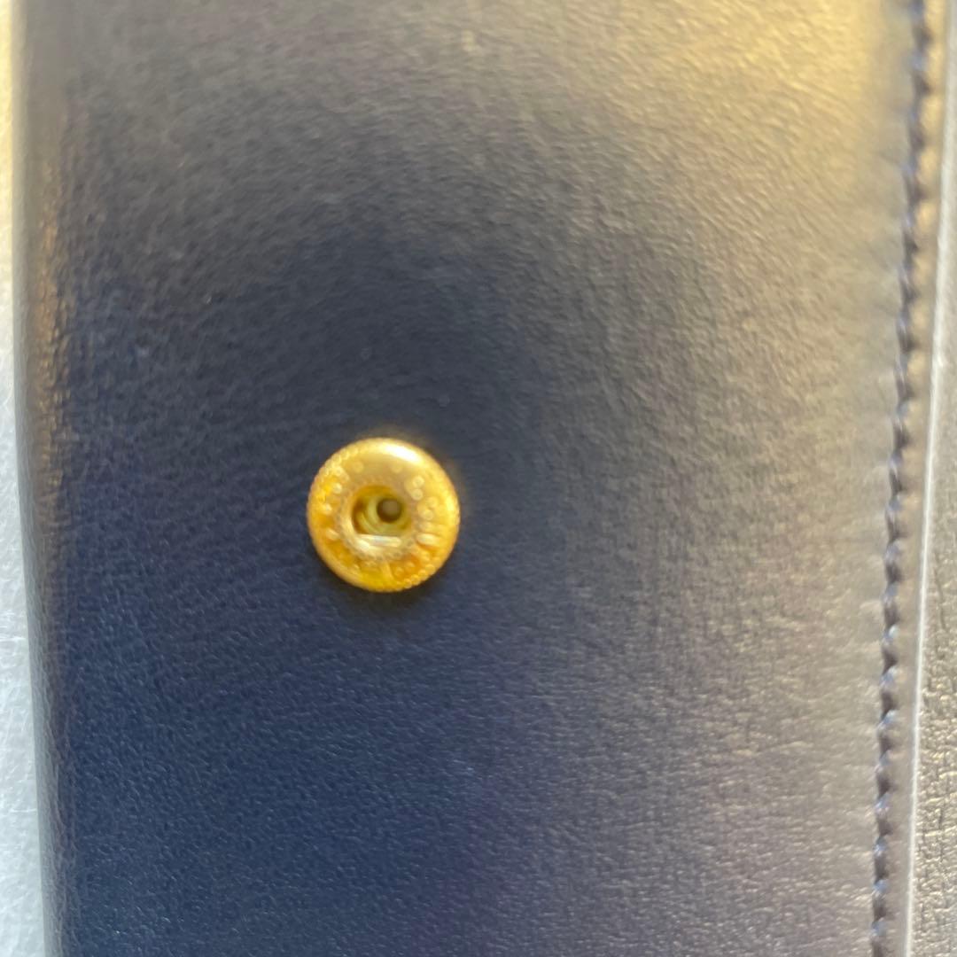 パテックフィリップ レザー ネイビー キーホルダー 希少品 美中古 濃紺