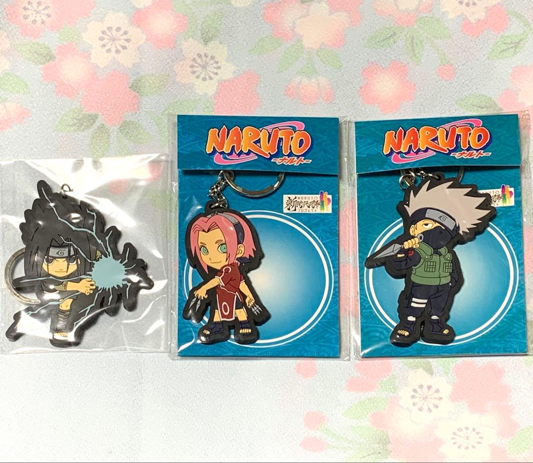 NARUTO ラバーストラップ セット サスケ、サクラ、カカシ - メルカリ