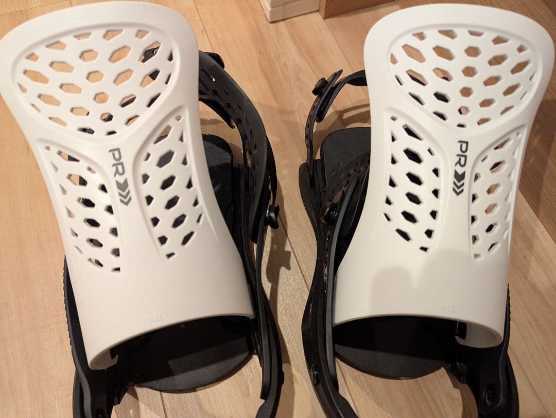 美品♪ FLUX フラックス PR スノーボードビンディング Lサイズ ホワイト