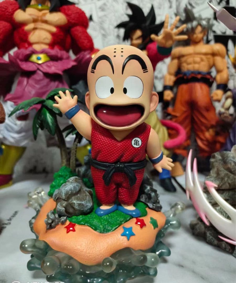 ドラゴンボール クリリン ガレキ ガレージキット スタチュー X⑦ クリリン ドラゴンボール フィギュア PVC製品 ガレージキットの通販 by