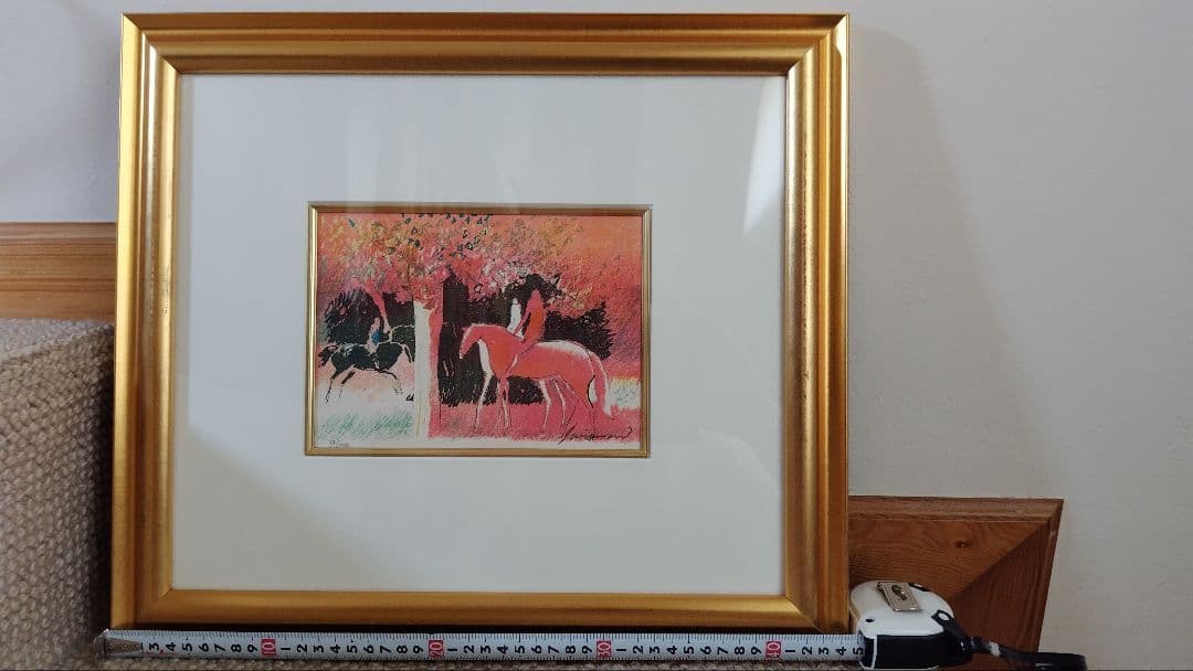 ポールギヤマン 森の赤い馬 ポール・ギヤマン「赤い馬」リトグラフ 直筆サイン入り｜絵画販売
