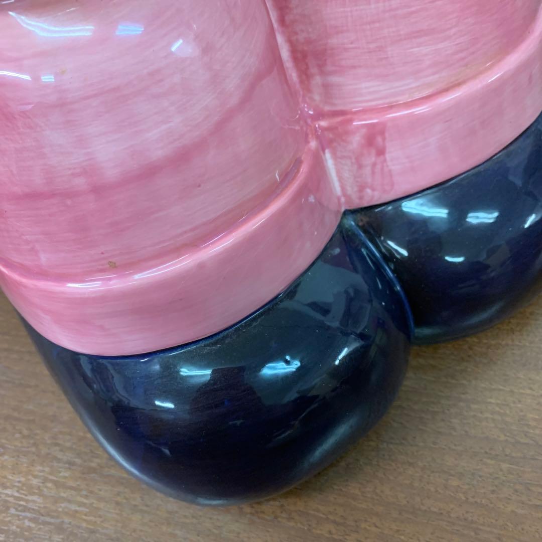 ➀希少 不二家 ペコちゃん ジャンボ 特大 陶器製置物 お座り 限定品