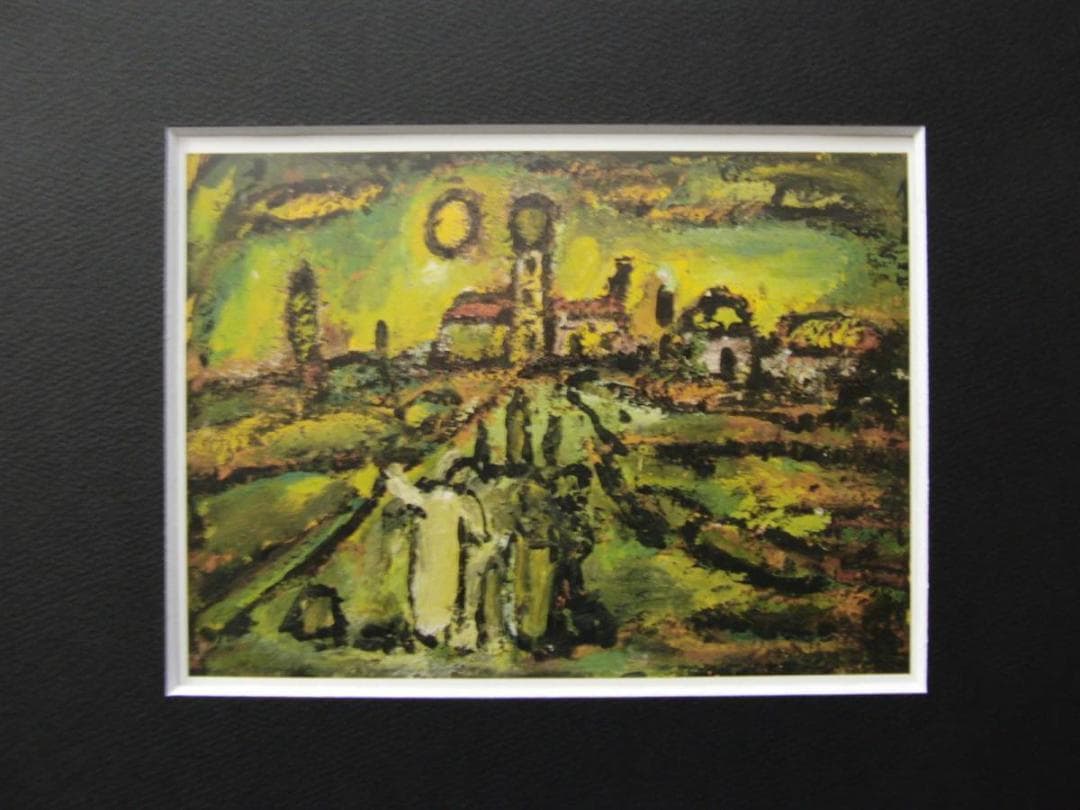 ジョルジュ・ルオー、【聖書の風景】、希少画集画、状態良好、新品高級額装付