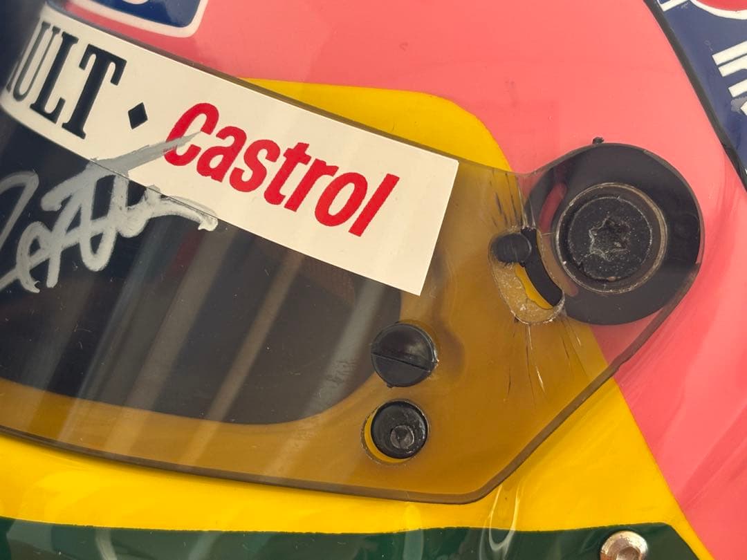 直筆サイン入り J.ヴィルヌーヴ 1/2 ウィリアムズ ヘルメット - メルカリ