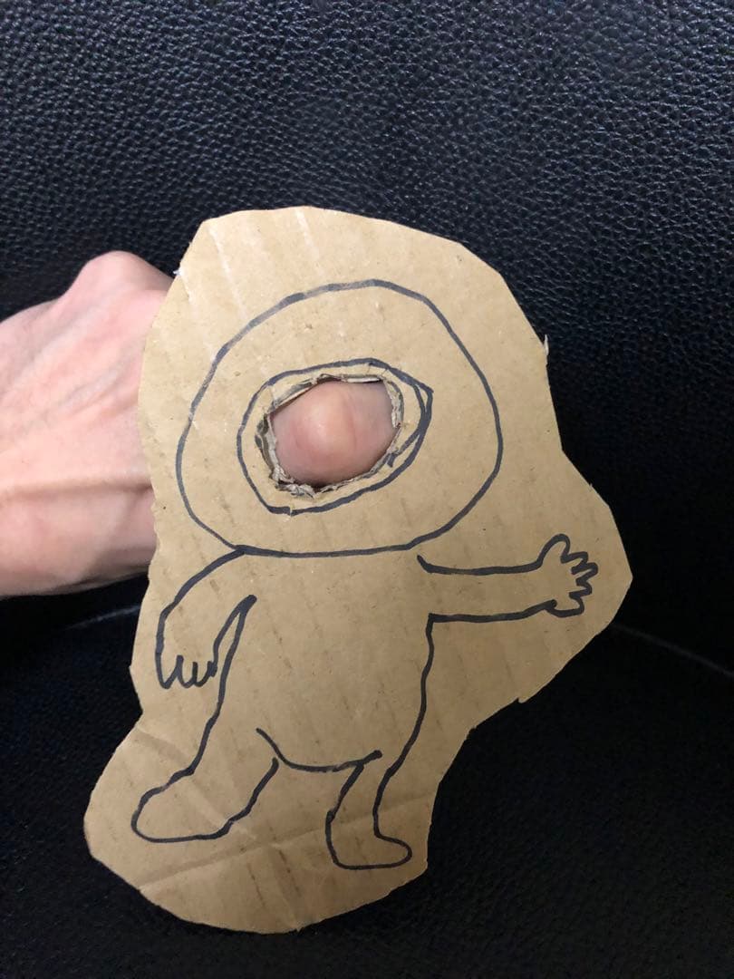 珍お面　ハンドメイド　(目玉風)