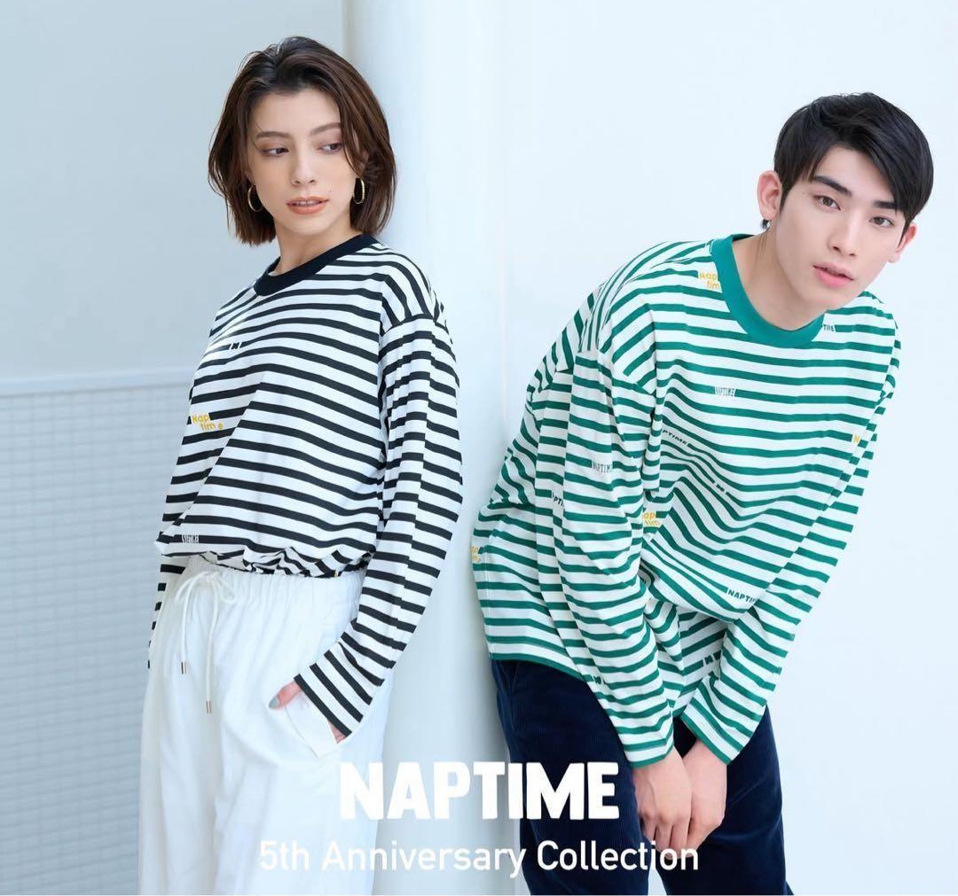 ナップタイム naptime. Nissy 西島隆弘 ボーダー グリーンTシャツ