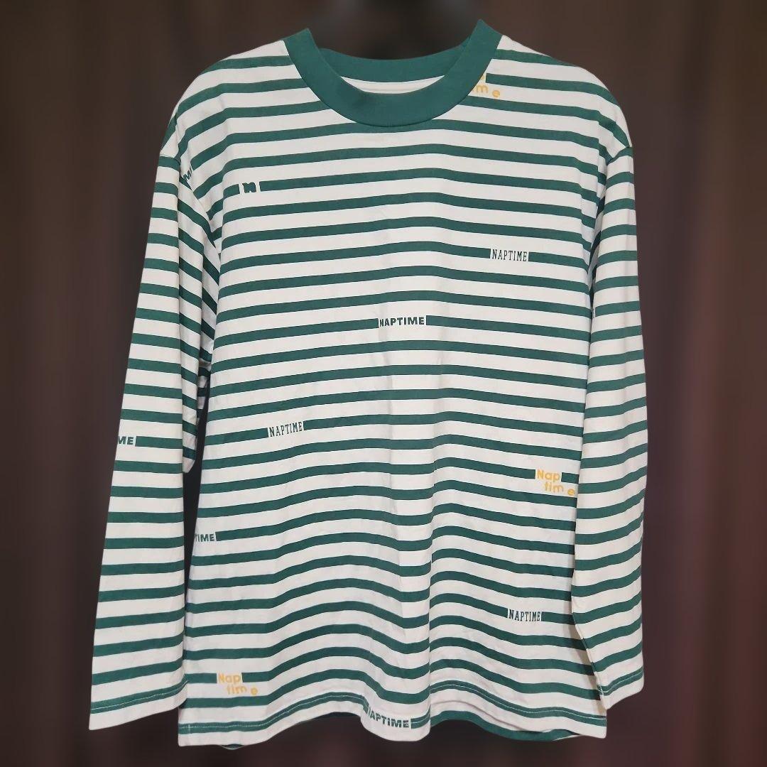 ナップタイム naptime. Nissy 西島隆弘 ボーダー グリーンTシャツ