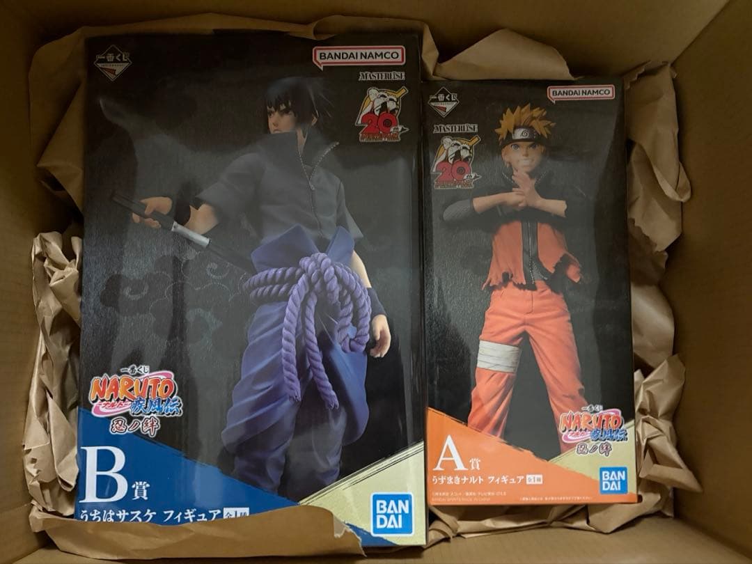 A賞　うずまきナルト　B賞　うちはサスケ　一番くじ　NARUTO 忍ノ絆