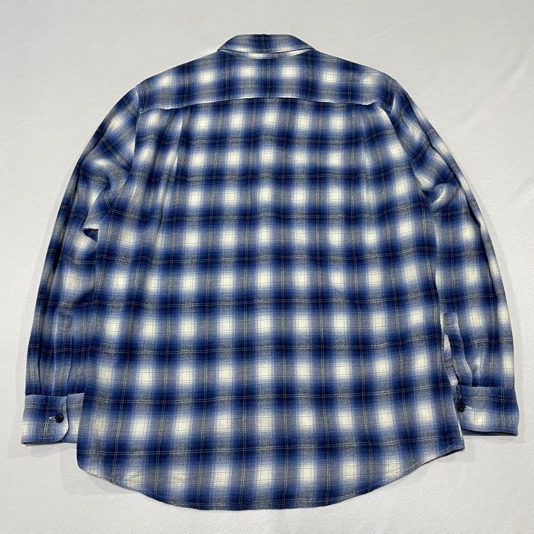 90s Vintage オンブレチェック ネルシャツ カートコバーン グランジ
