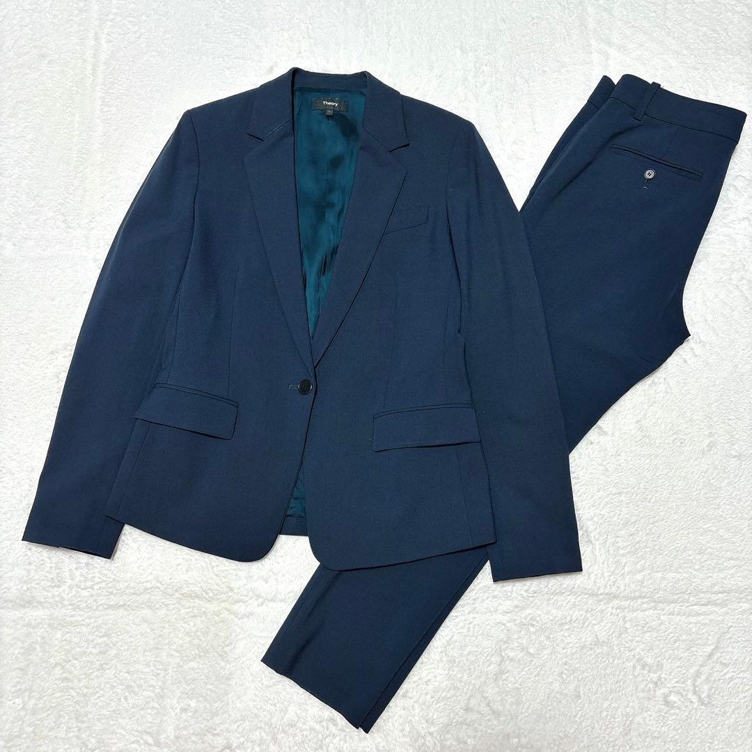 Theory セオリー パンツスーツセットアップ レディース ネイビー 2