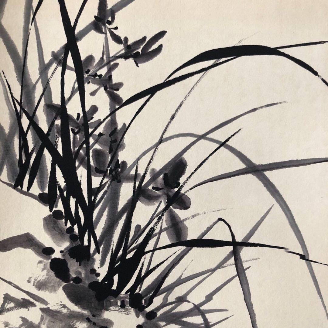 啓功・四条屏】「梅蘭竹菊」掛軸セット 表装済み／163×38cm - メルカリ