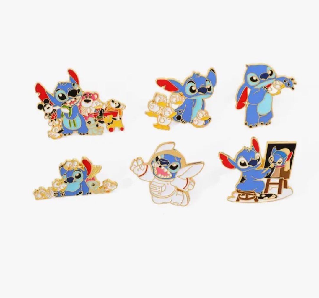 ディズニー スティッチ ミッキー ピンバッジ ピンズ 6個セット - メルカリ