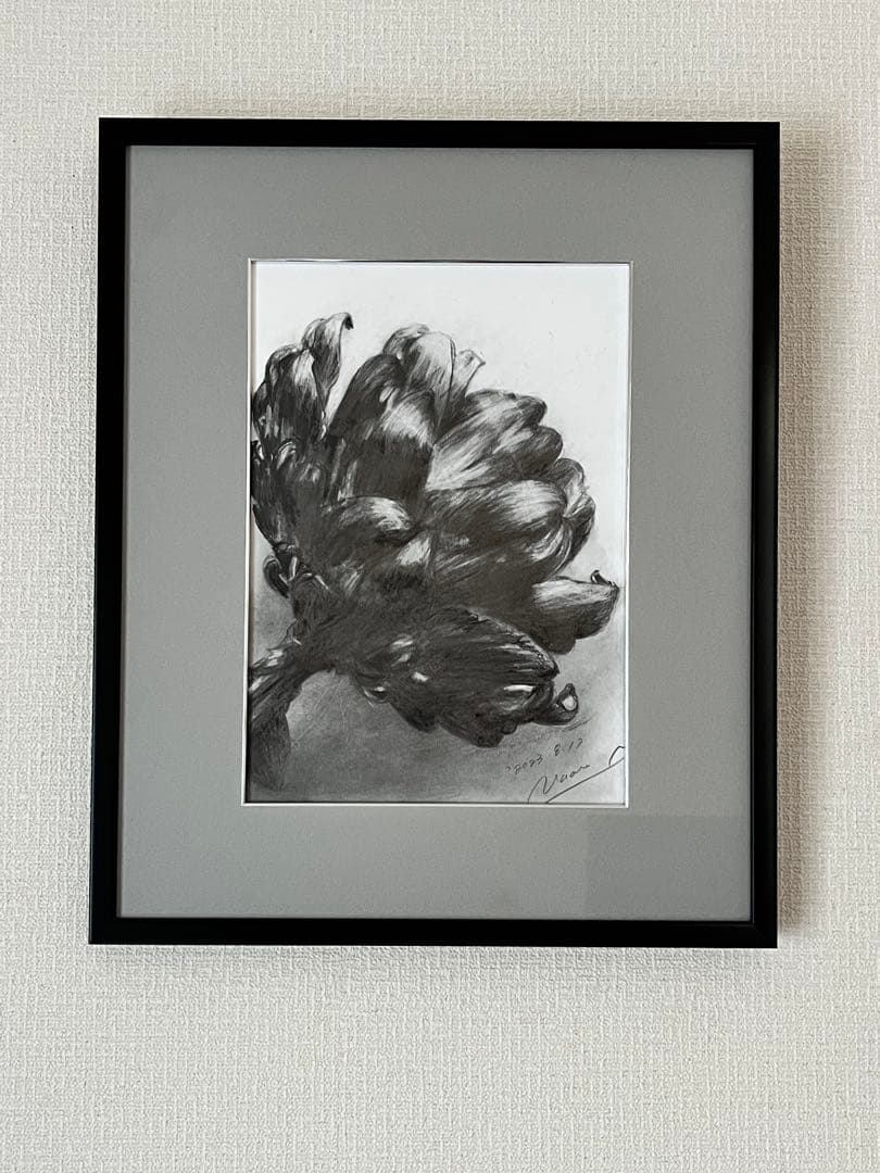 花の鉛筆画A4サイズ