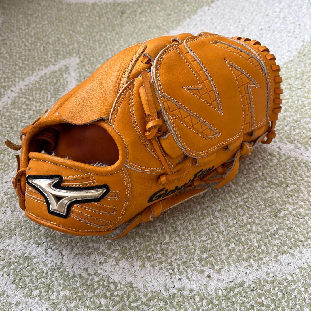 Mizuno Global Elite 硬式グローブ オレンジ