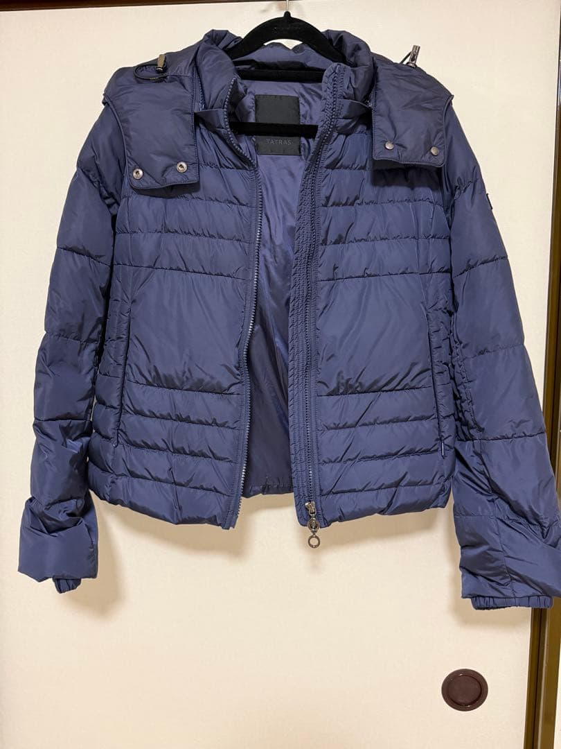 タトラス　ダウンジャケット　TATRAS ネイビー　極暖　ショートダウン