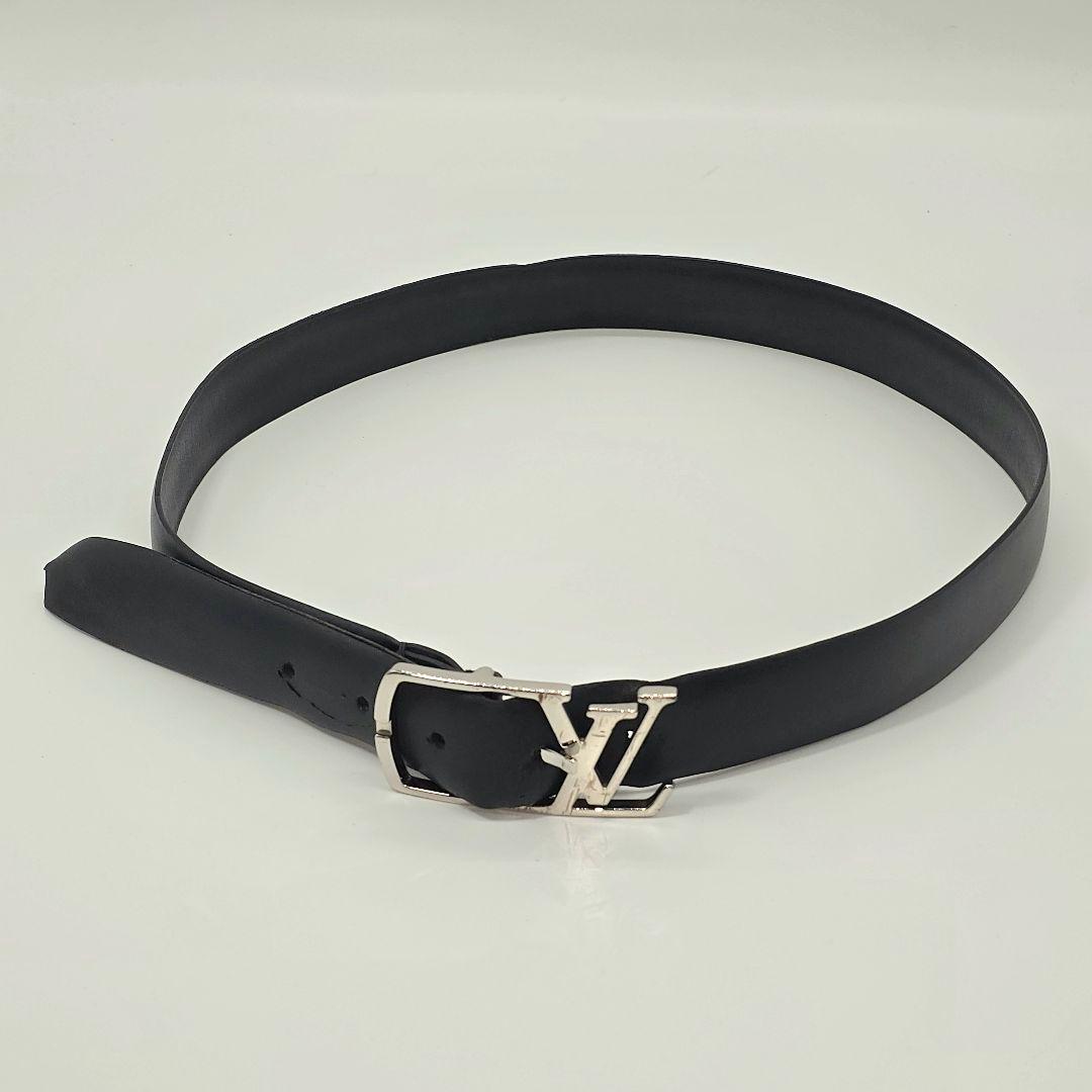 鑑定済　サンチュールネオグラムベルト　85センチ M6058　ブラックレザー