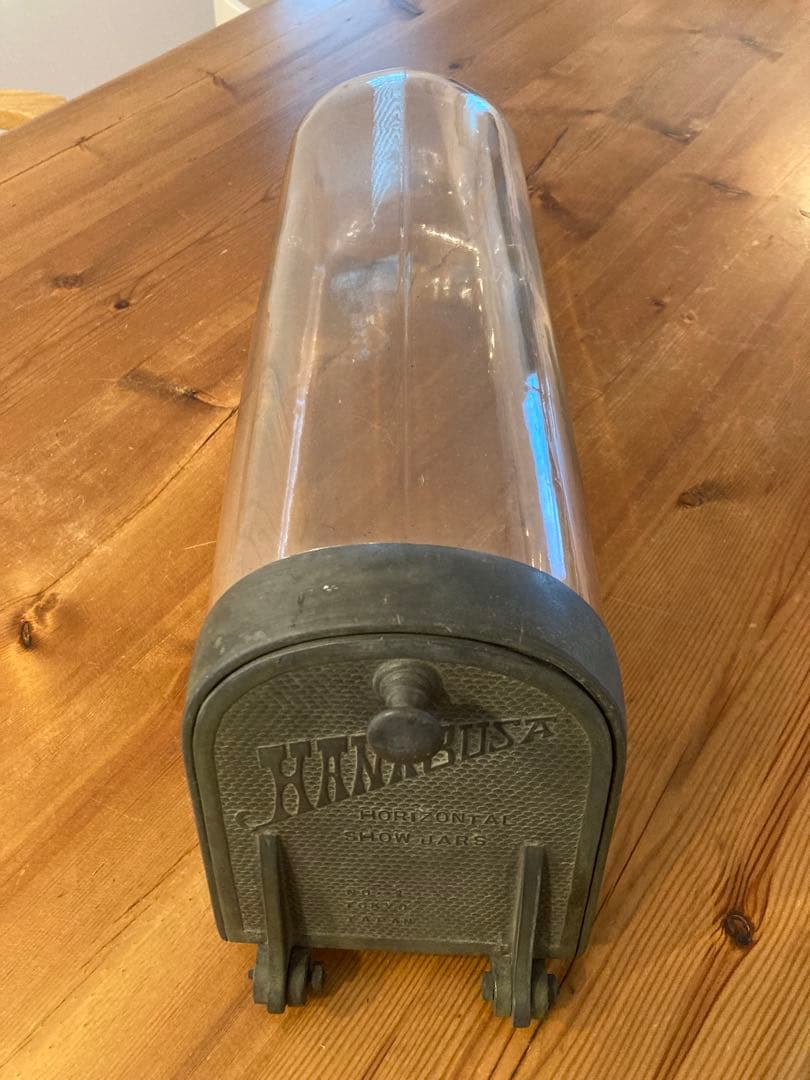 昭和レトロ 駄菓子ガラスケース アンティーク雑貨 ディスプレイ ジャパンヴィンテージ ガラスショーケース 駄菓子屋 古道具