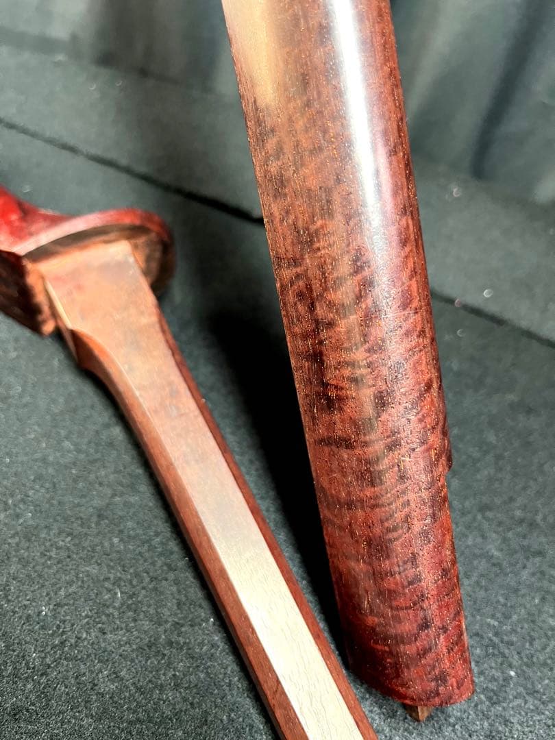 津軽三味線 三線・本紫檀・棹のみ 紅木紫檀製 純銀 天然素材 弦楽器 民謡