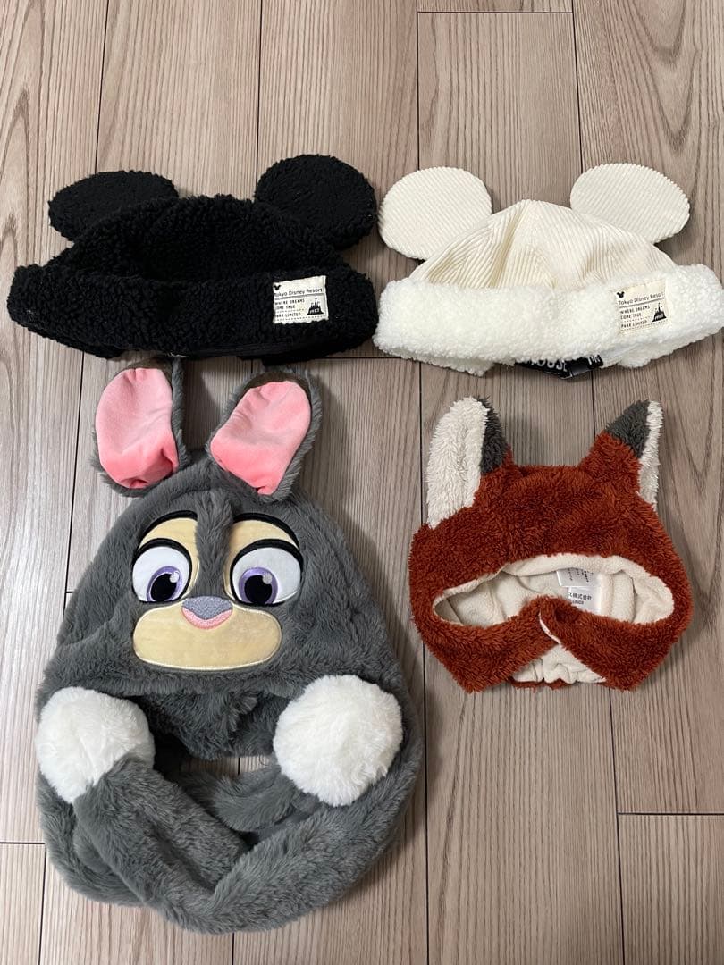 ディズニー　帽子　セット売り　家族　ミッキー　ズートピア