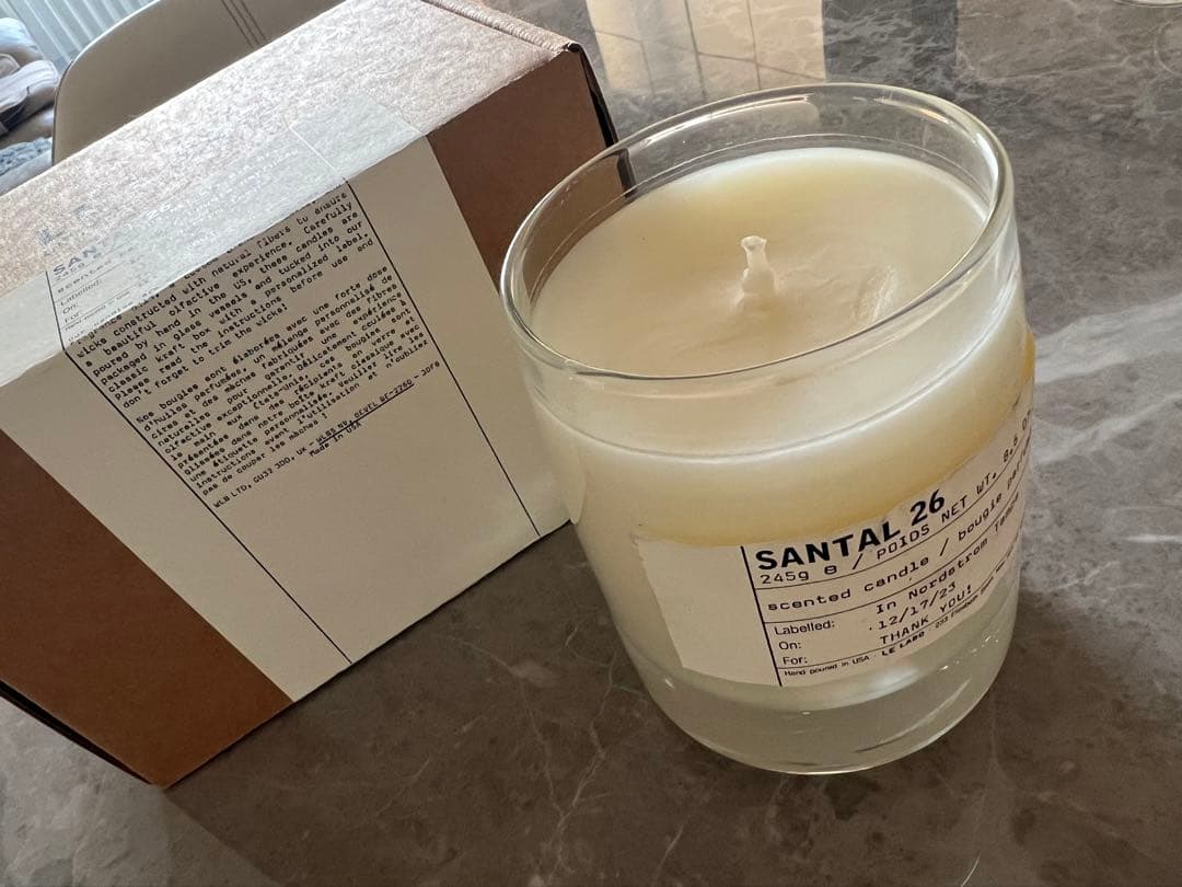 開封のみ★LE LABO SANTAL 26 アロマキャンドル 245g