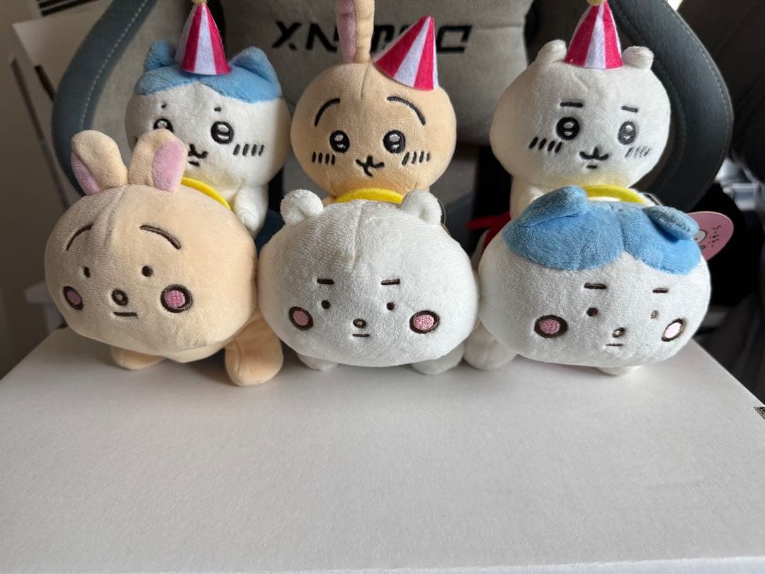 ちいかわ　ぴーぽぽ　タグ付き　パーティーキャラクターぬいぐるみセット