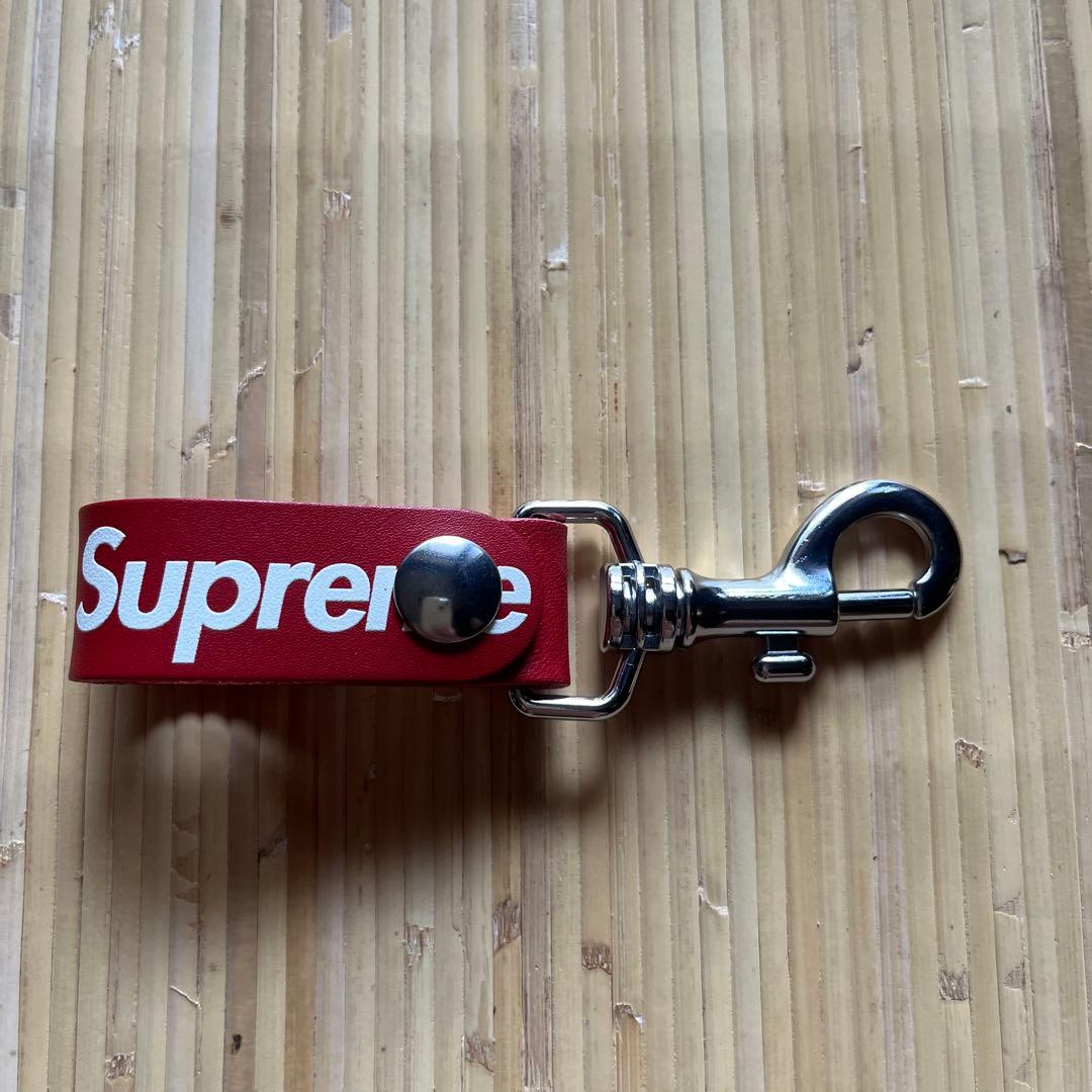 【未使用】Supreme Leather Key Loop 2021 SS