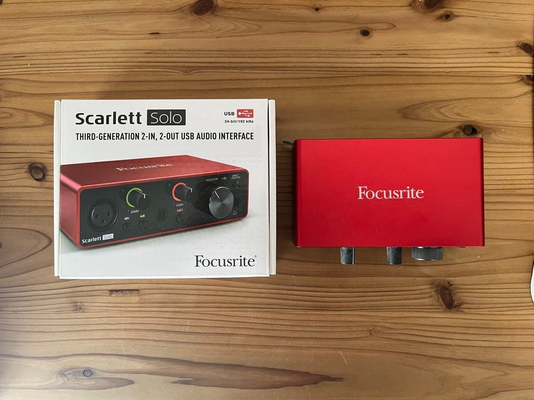 DTM・DAW Focusrite Scarlett Solo Gen3