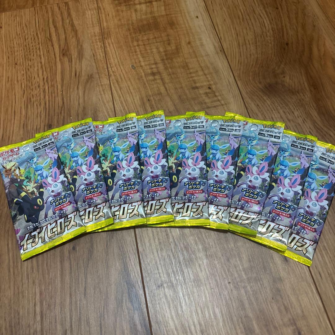 t*a様 イーブイヒーローズ 9パック 未開封 ポケモンカード