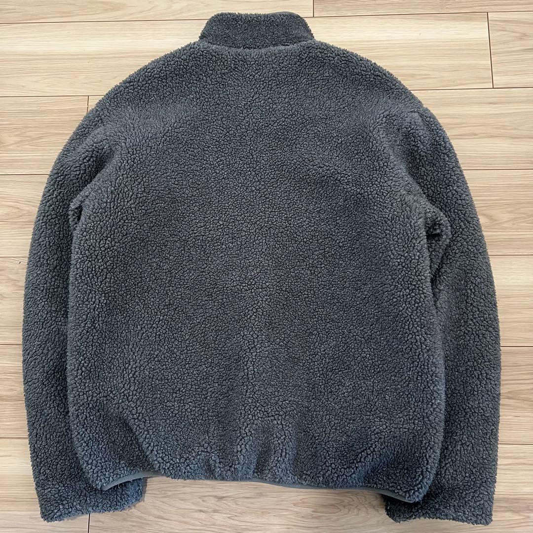 old stussy リバーシブル ボアフリースジャケット グリセード ナイロン