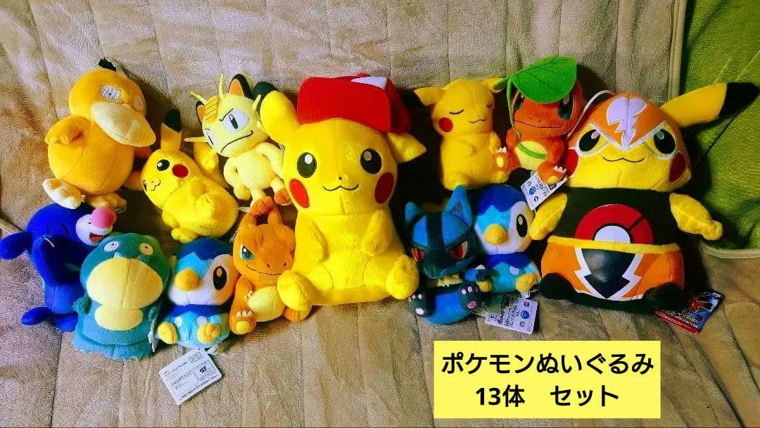 【紙タグ付き未使用】ぬいぐるみ　13種　まとめ売り　ポケットモンスター