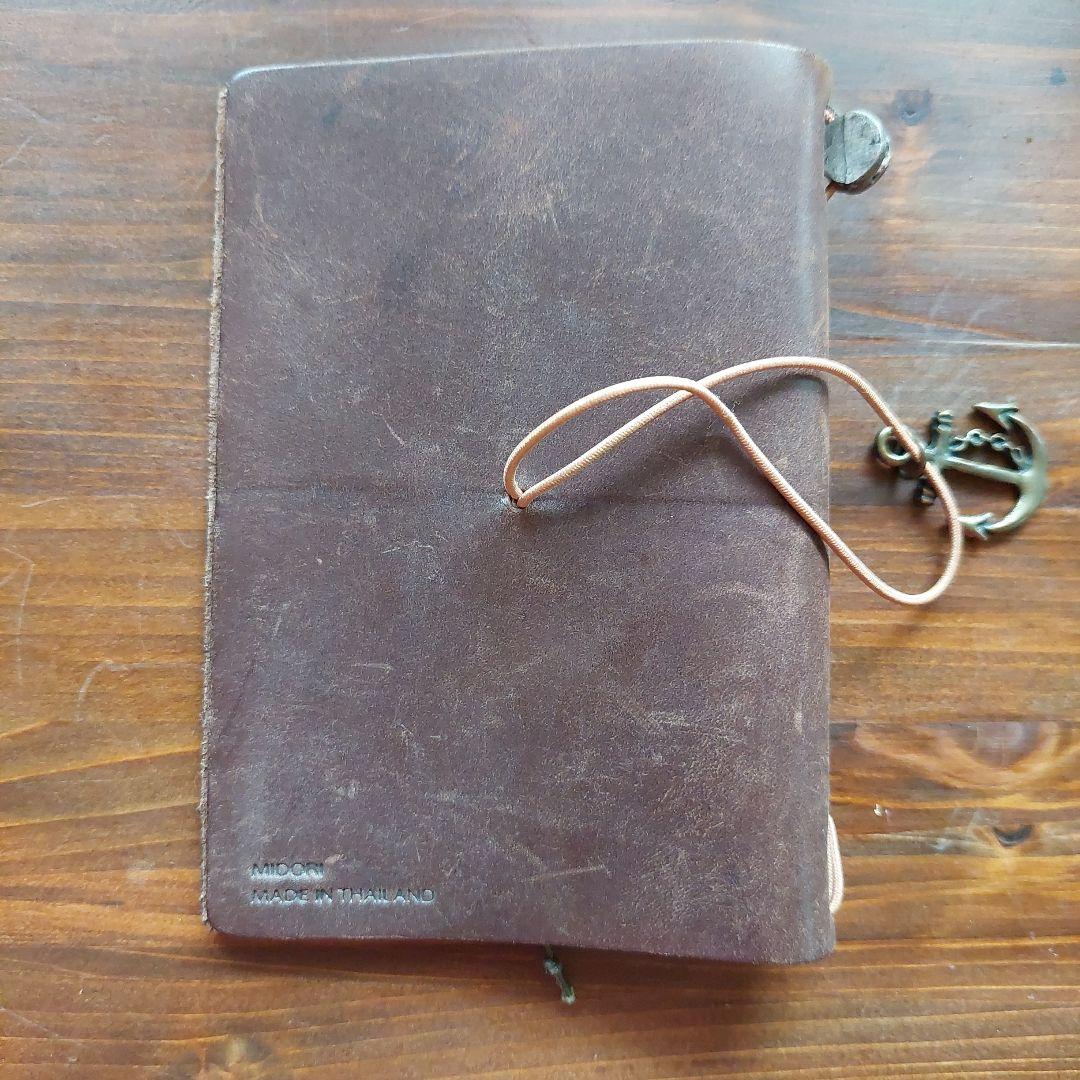 トラベラーズノート 旧刻印 旧ロゴ 初期 MIDORI ブラウン - メルカリ