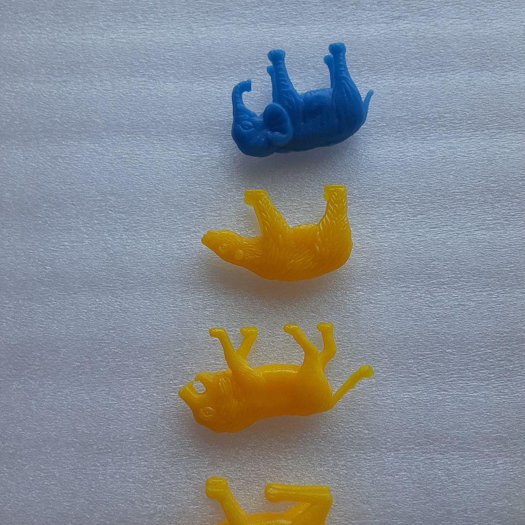 食玩 コリス フエラムネ おまけ おもちゃばこ 豆動物 赤・黄・青 19点