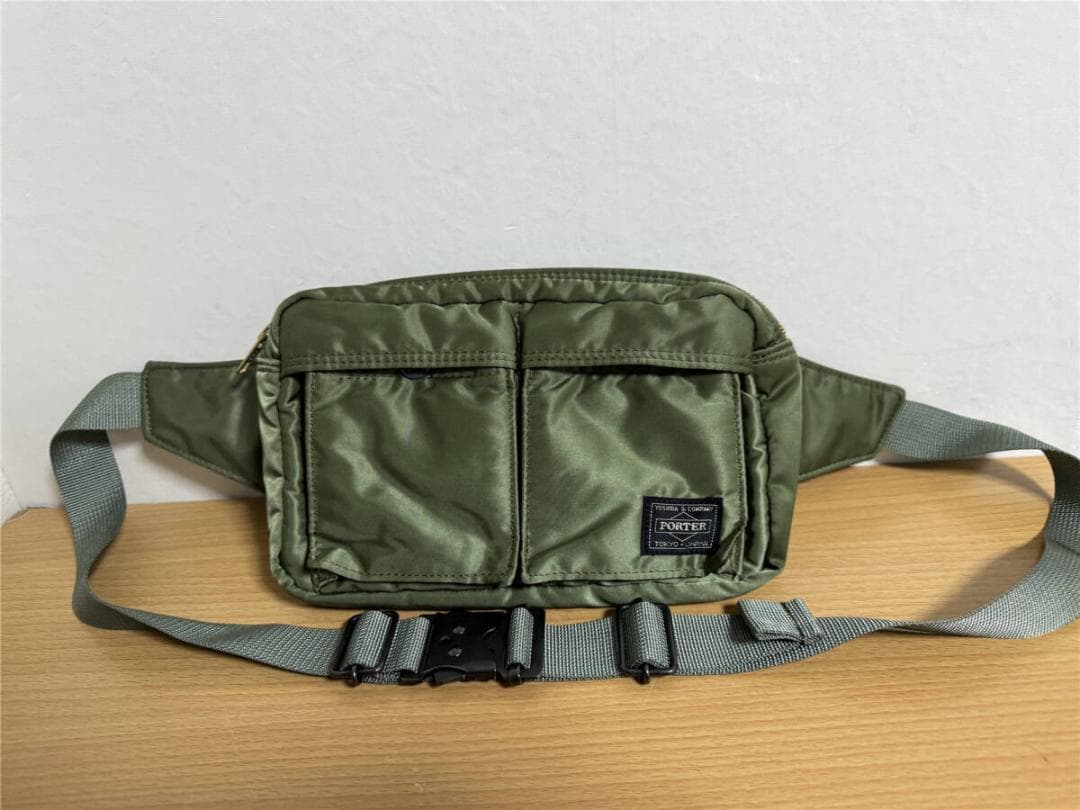 PORTER 吉田カバン TANKER タンカー ウエストバッグ セージグリーン