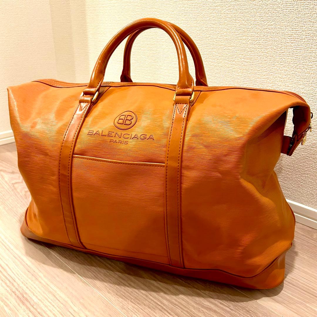 バレンシアガ BBロゴ レザー ゴルフボストンバッグ オレンジ le coq sportif（ルコックスポルティフ） ルコック ボストンバッグ