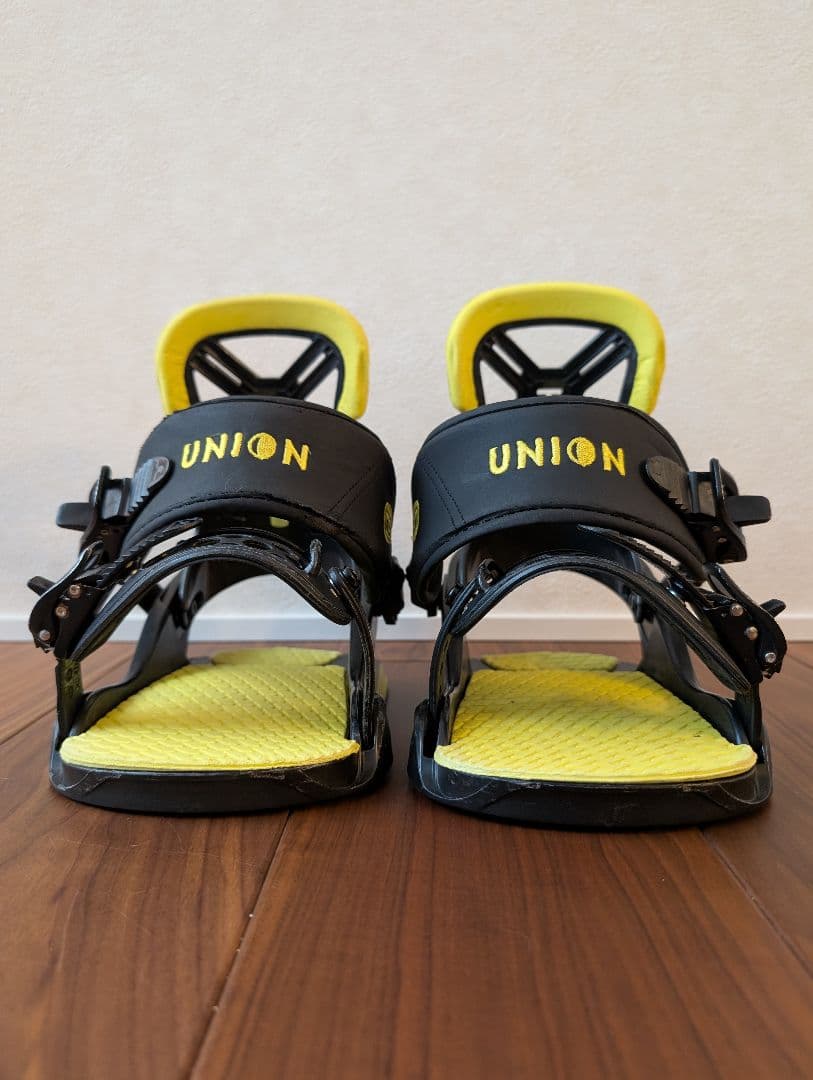 【キッズSサイズ】UNION スノーボードビンディング 黒/黄 UNION ユニオン CADET PRO スノーボード バインディング ビンディング