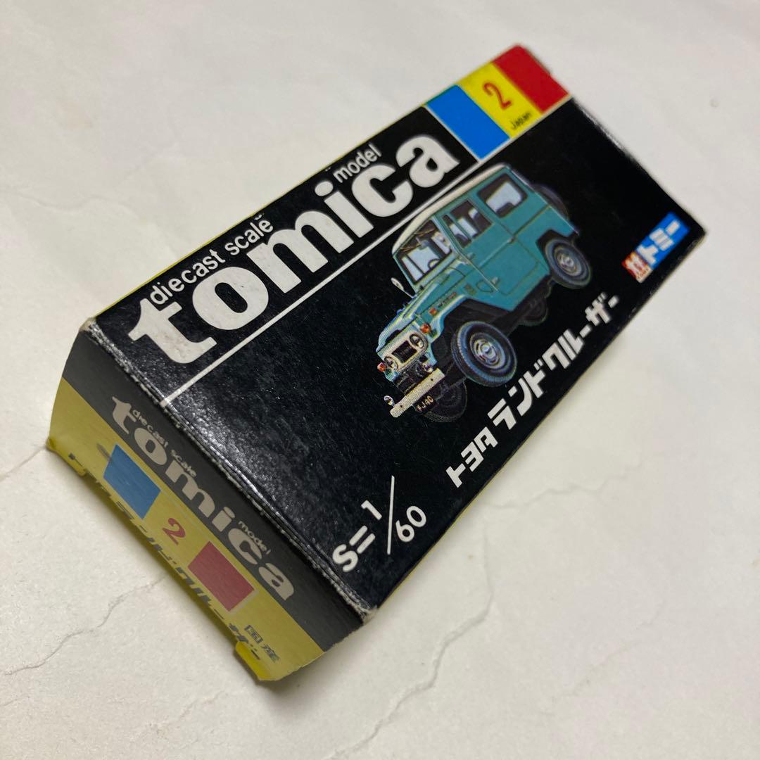 トミカトヨタラウンドクルーザーです。黒箱トミカマーク切り取り欠損