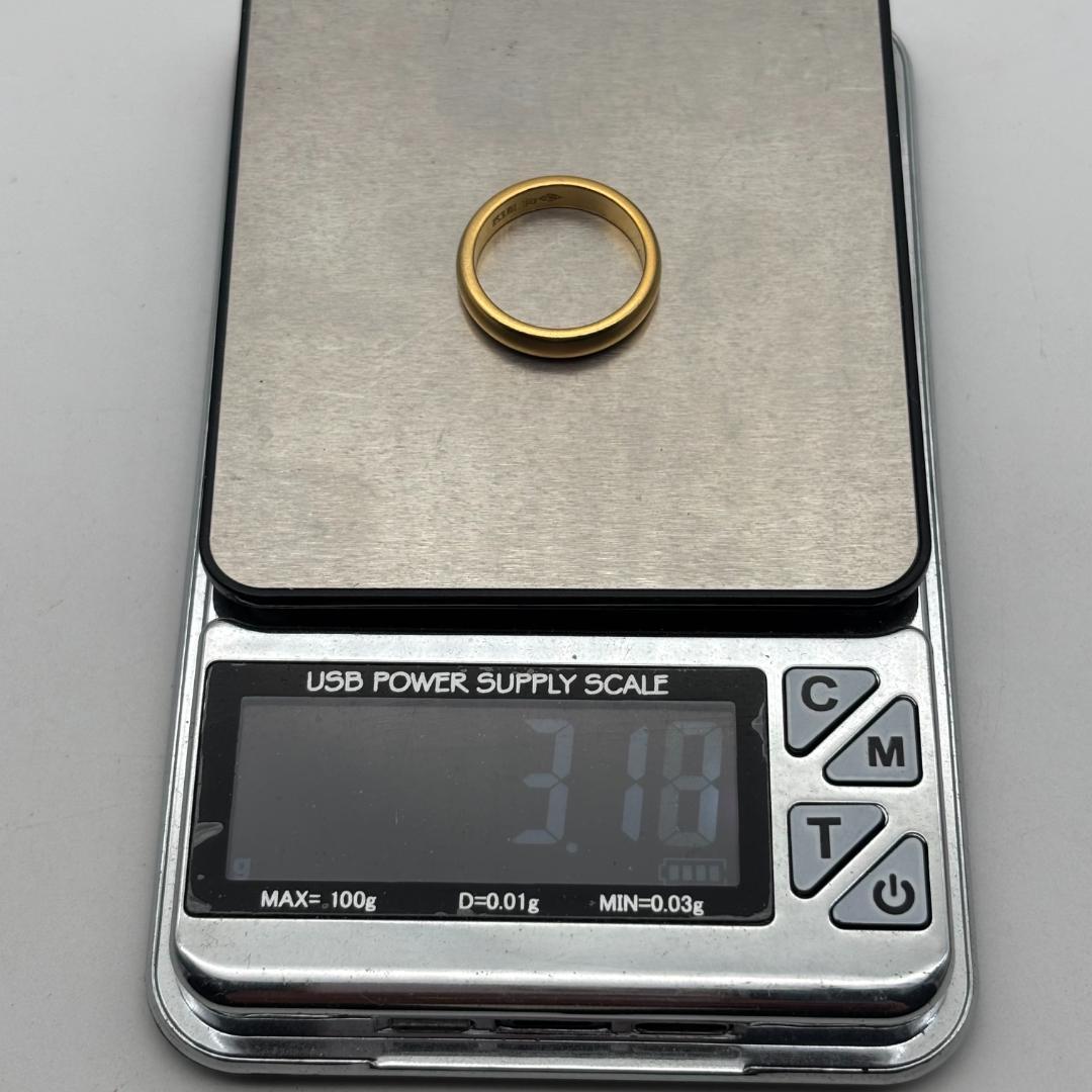 K18ゴールド シンプルリング 3.18g