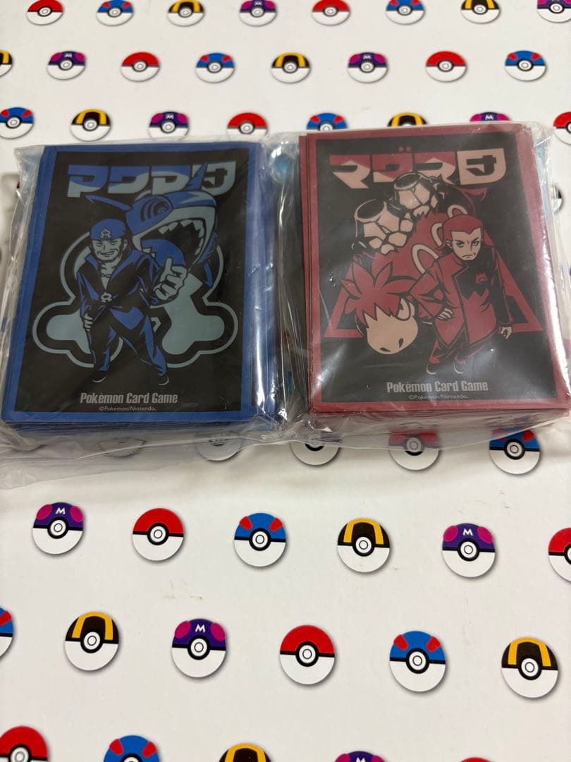 未開封］ポケカ デッキシールド SECRET TEAMS マグマ団 アクア団