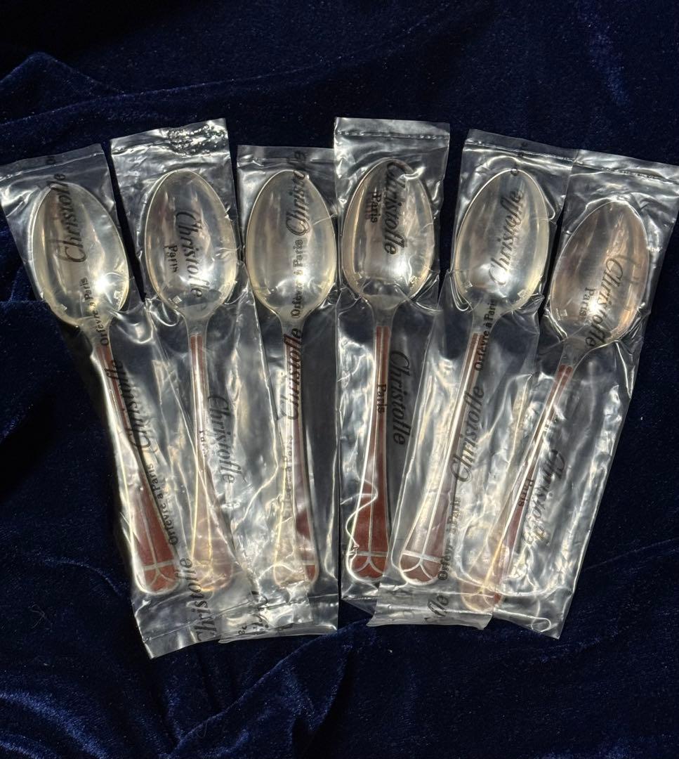 クリストフル （Christofle） タリスマン・コーヒースプーン 6本セット 3セットあり！クリストフル社スプーン・フォークセット フランス