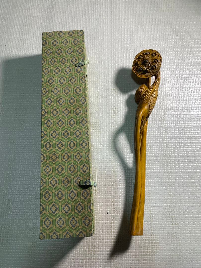 【長期保管品】 木彫仏像 如意　アンティーク　古材　年代物　当時物