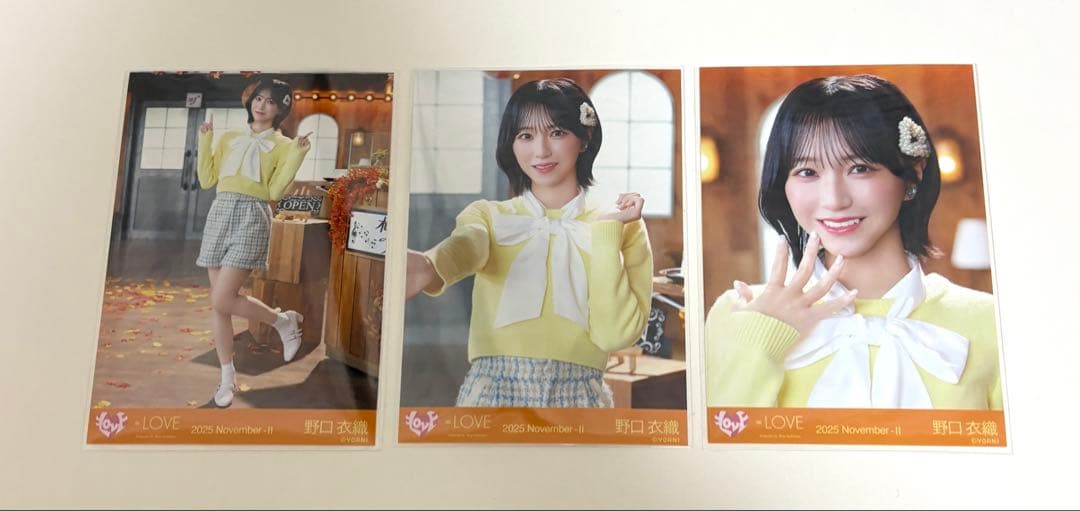 LOVE イコラブ 野口衣織 生写真 コンプ 木漏れ日メゾフォルテ - メルカリ