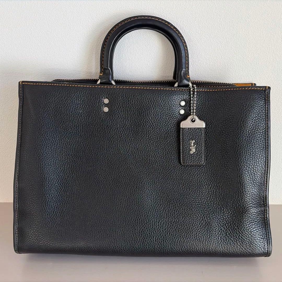 コーチ　ローグ　ブリーフケース　ブラック