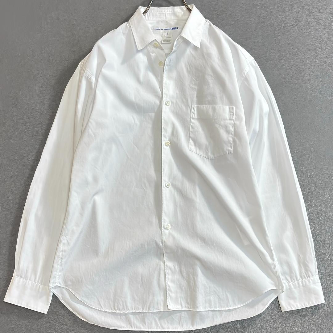 コムデギャルソンシャツ FOREVER フォーエバーシャツ 長袖 白S ts8 定番の人気シリーズ『COMME des GARÇONS SHIRT』FOREVERラインの中から