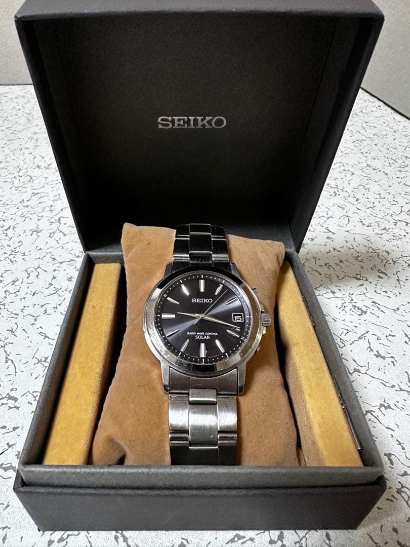 【48hSALE】 SEIKO セイコーソーラー電波時計SBTM169
