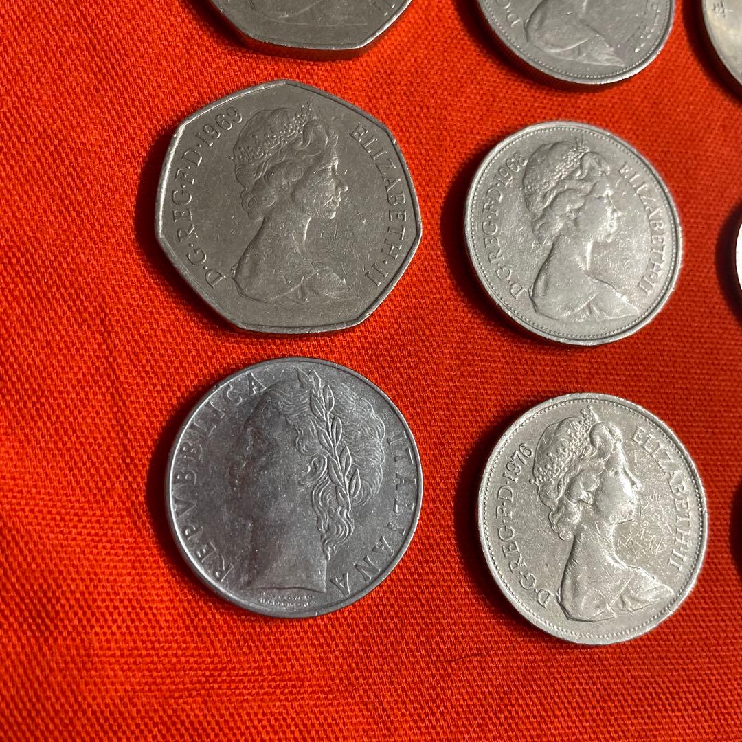 外貨まとめ売り 色々 イギリス、イタリア、フランス、スイス、中国